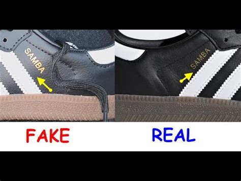 how to spot a fake adidas samba|adidas samba genuine vs fake.